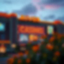 Exterior view of River Casino showcasing vibrant architecture