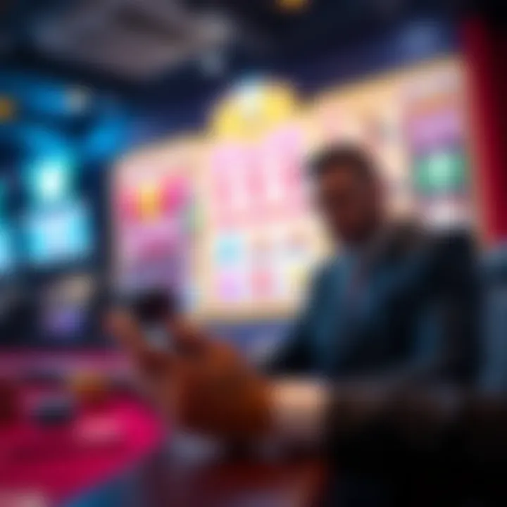 User engaging with SlotsMagic on a digital device