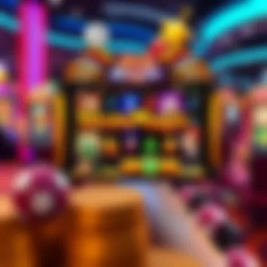 Vibrant online slots interface showcasing various games