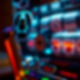 Intricate mechanics of a slot machine