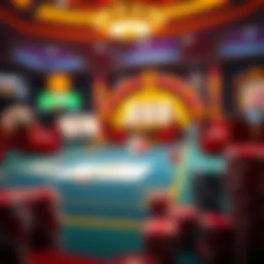 Visual depiction of various casino games and their principles
