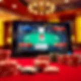 User interface of Texas Hold'em tournament software showcasing various features