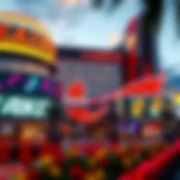 Exterior view of the new casino showcasing modern architecture