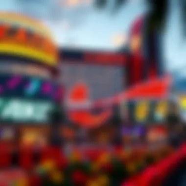 Exterior view of the new casino showcasing modern architecture