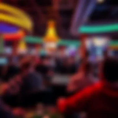 Crowd enjoying gaming activities and entertainment events