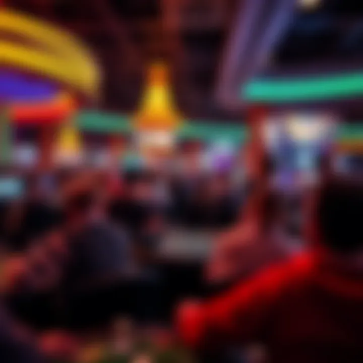 Crowd enjoying gaming activities and entertainment events