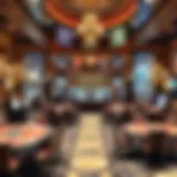 A luxurious casino interior showcasing elegant design and layout