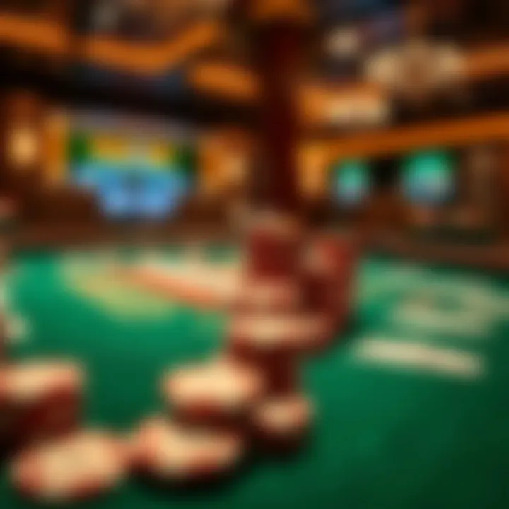 Texas Poker Table Setup Texas poker table setup with chips and cards