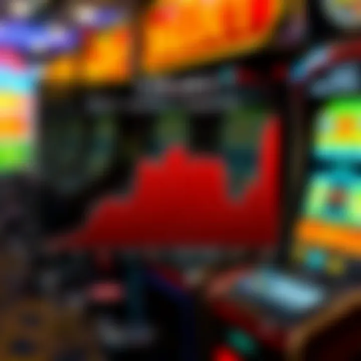 An analytical chart depicting slot machine payout trends over time