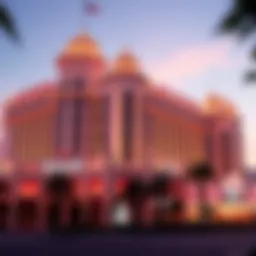 Exterior view of the Riviera showcasing its unique architectural design