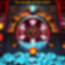 Intricate design of a vault slot machine showcasing diamond symbols