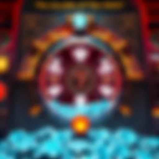 Intricate design of a vault slot machine showcasing diamond symbols