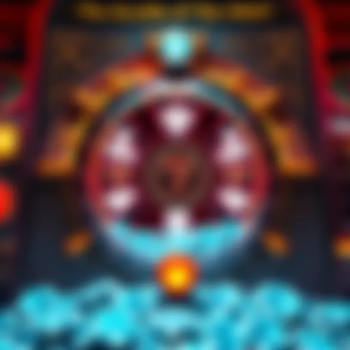 Intricate design of a vault slot machine showcasing diamond symbols