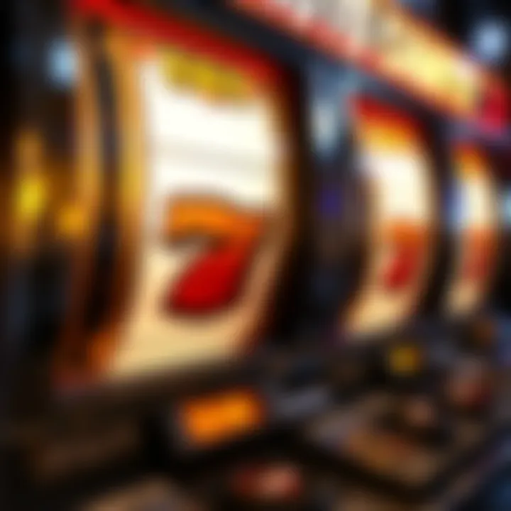 Close-up of EGT slot machine with coins and winnings