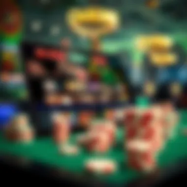 User interface of a popular online casino platform
