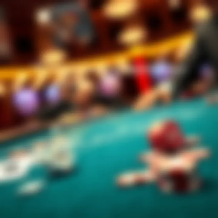 A strategic diagram showcasing chip allocation and betting strategies