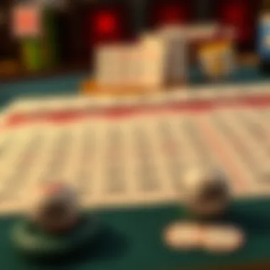 A strategic layout showcasing potential winning combinations