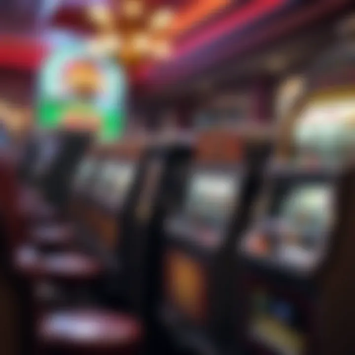 Historical depiction of early slot machines