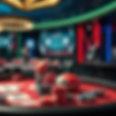 An array of strategic game play elements in a casino setting