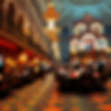 A vibrant casino bustling with excitement