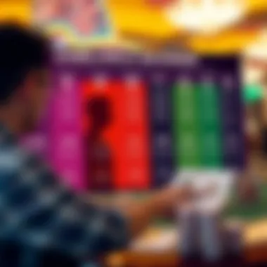 Chart detailing different gambler profiles and their rewards