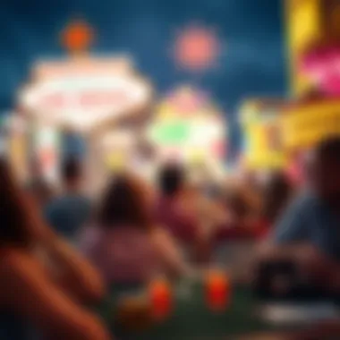 Engaging Las Vegas Events Tourists enjoying a vibrant Las Vegas event